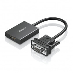 Видео переходник-адаптер (конвертер) | VGA / AUX на HDMI | UGREEN CM513